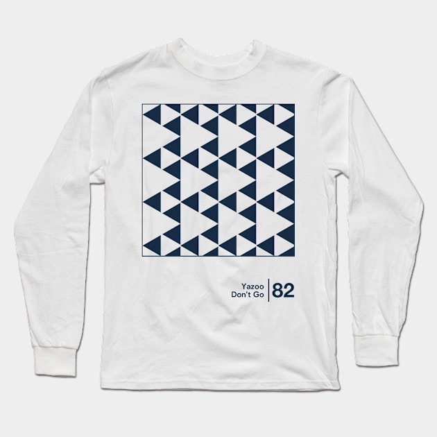 Yazoo - Minimalist Graphic Artwork Fan Design Long Sleeve T-Shirt by saudade